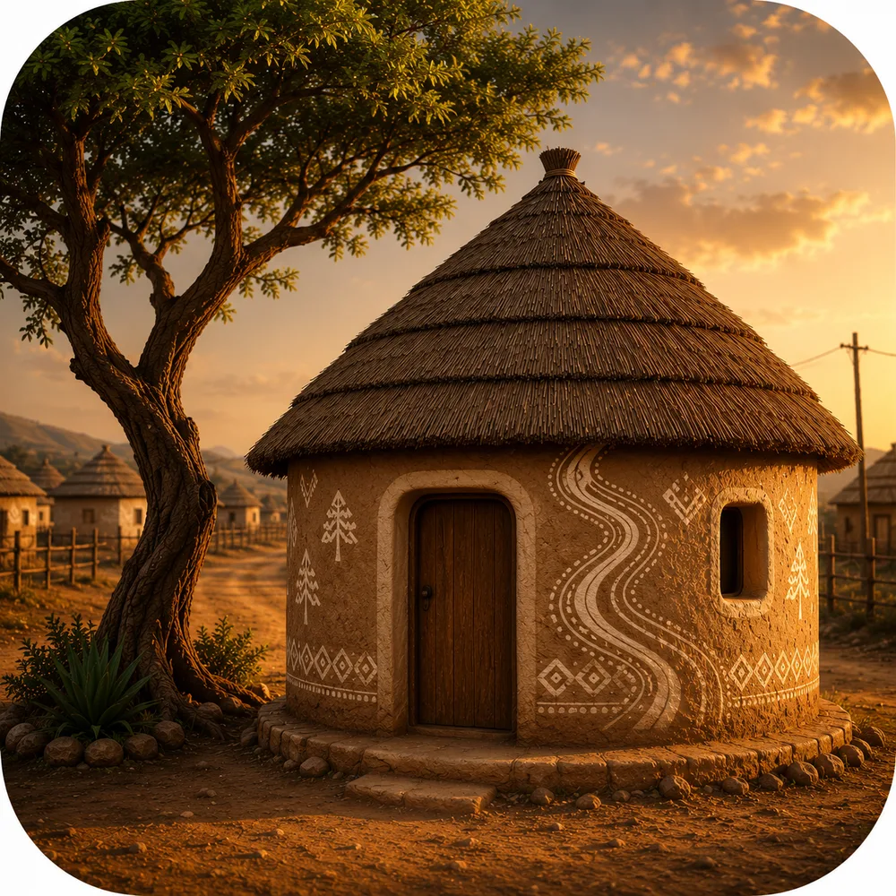 A traditional homestead, the spirit behind Mkhaya