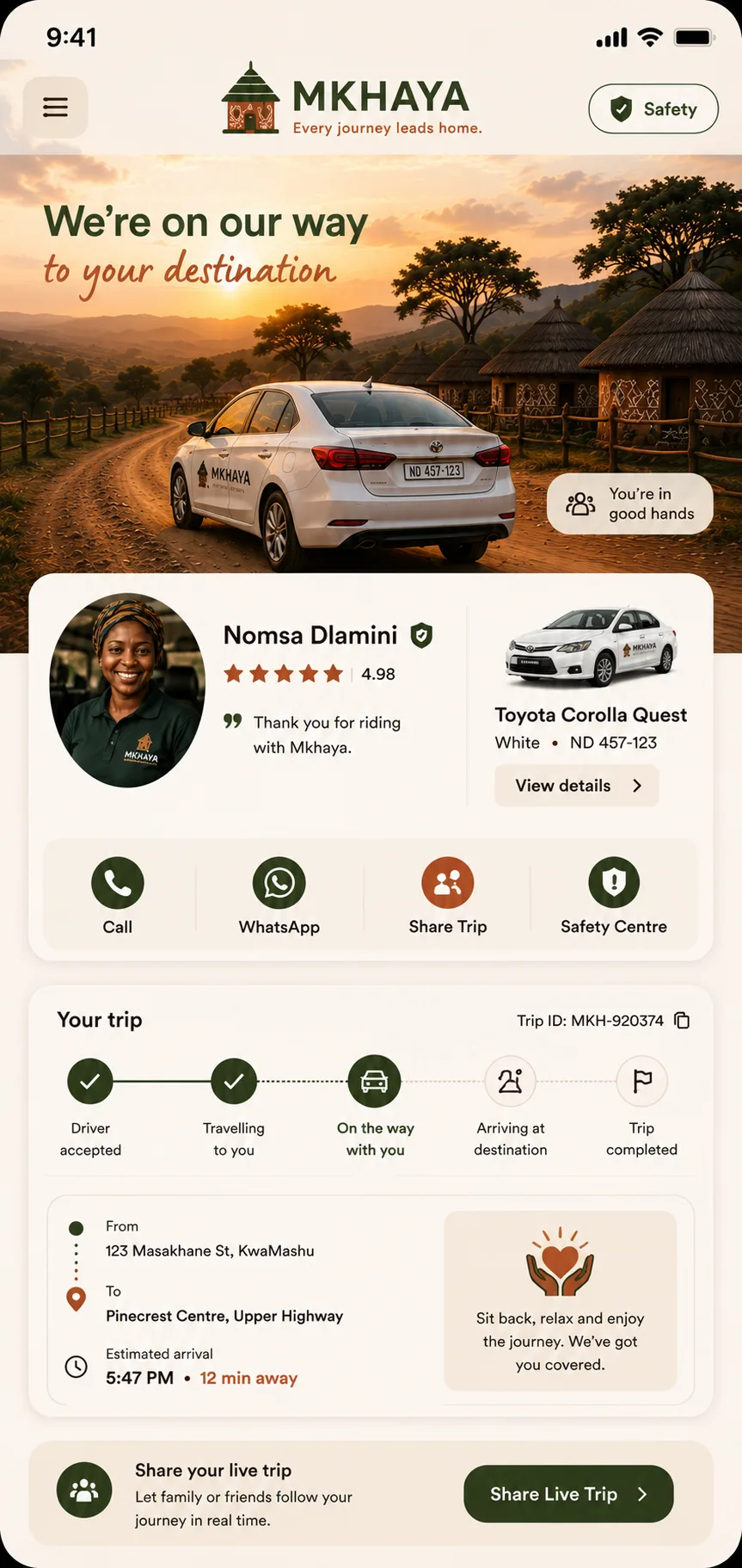 Tracking the trip